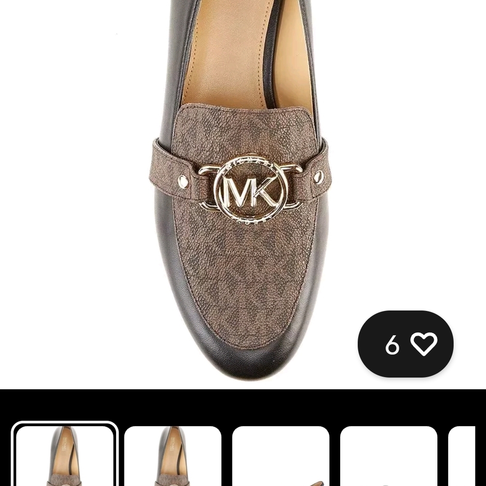 Michael Kors Brown and Black Loafers